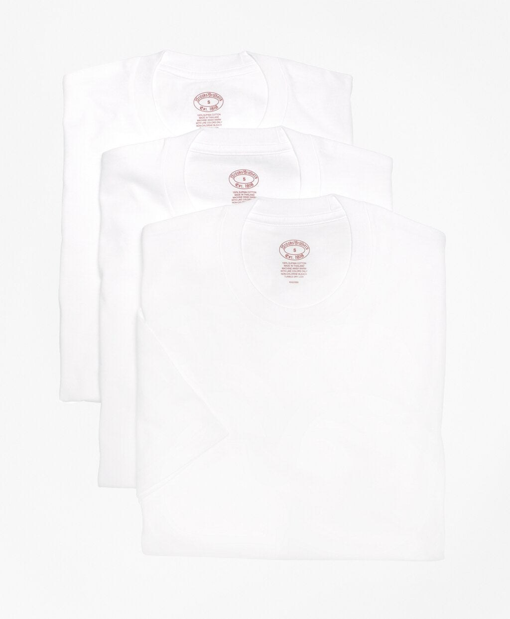 Brooks Brothers Men Supima® Cotton Crewneck Undershirt - Three Pack