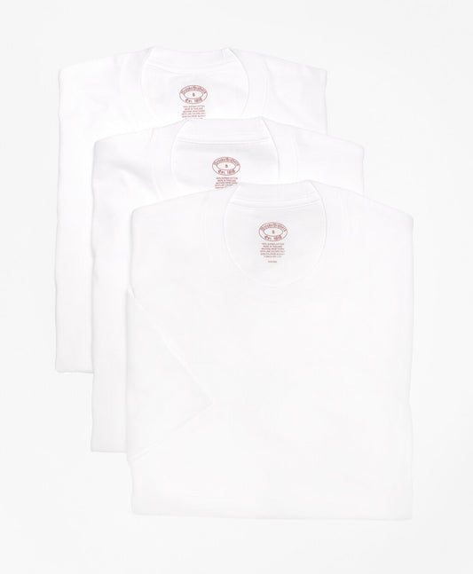 Brooks Brothers Men Supima® Cotton Crewneck Undershirt - Three Pack