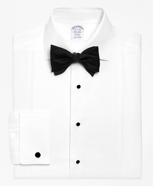 Brooks Brothers Men Regent Fit Bib-Front Spread Collar Tuxedo Shirt