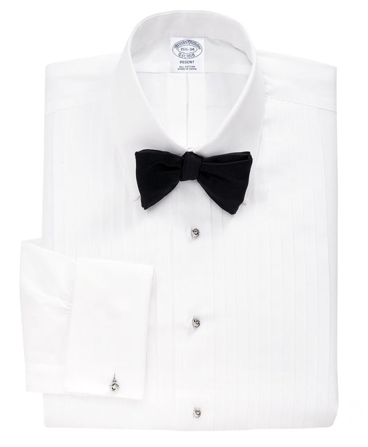 Brooks Brothers Men Regent Fit Ten-Pleat Tennis Collar Tuxedo Shirt
