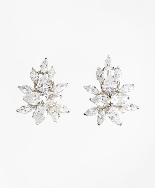 Brooks Brothers Women Marquis-Cut Cluster Stud Earrings