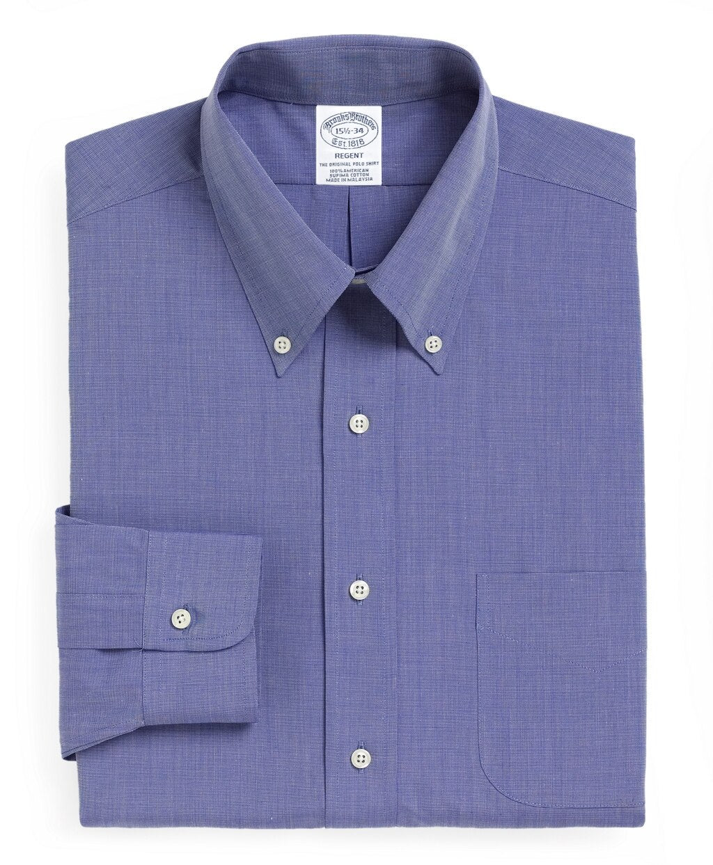 Brooks Brothers Men Regent Fitted Dress Shirt, Button-Down Collar
