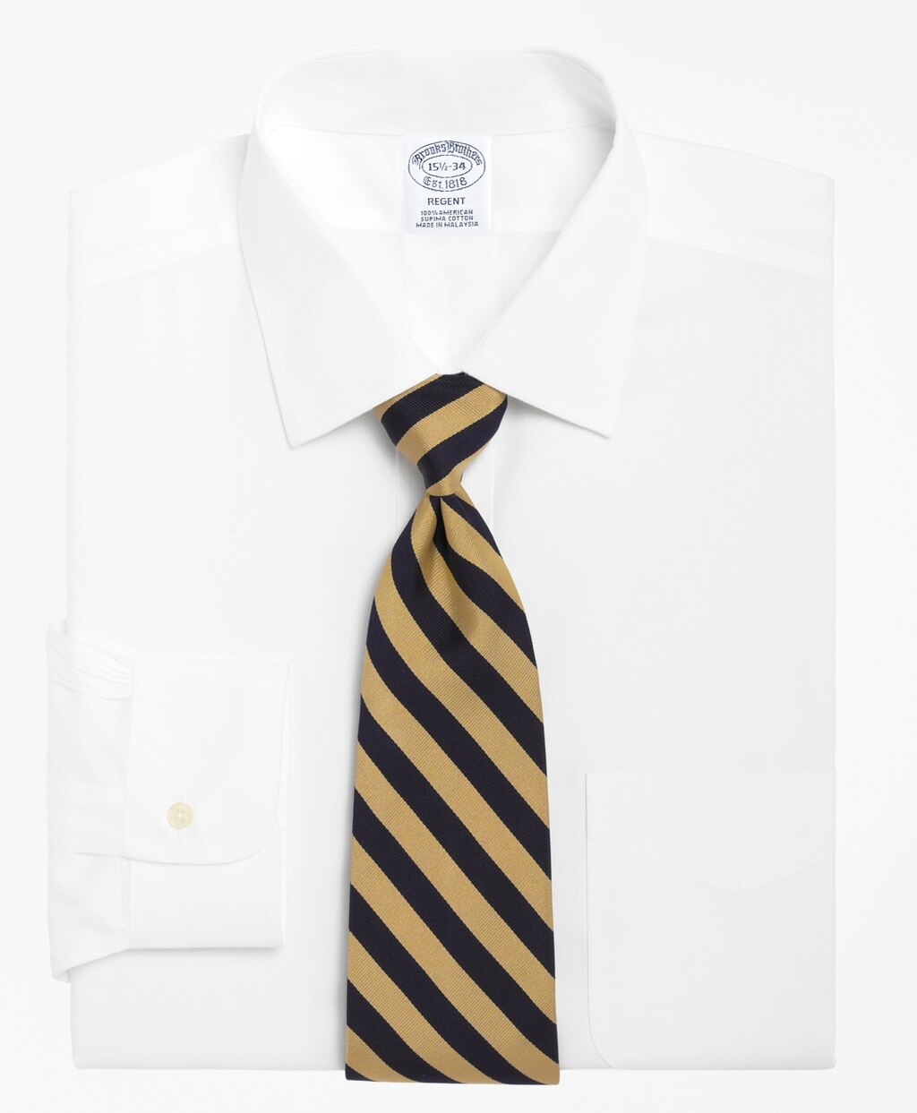 Brooks Brothers Men Regent Fitted Dress Shirt, Spread Collar