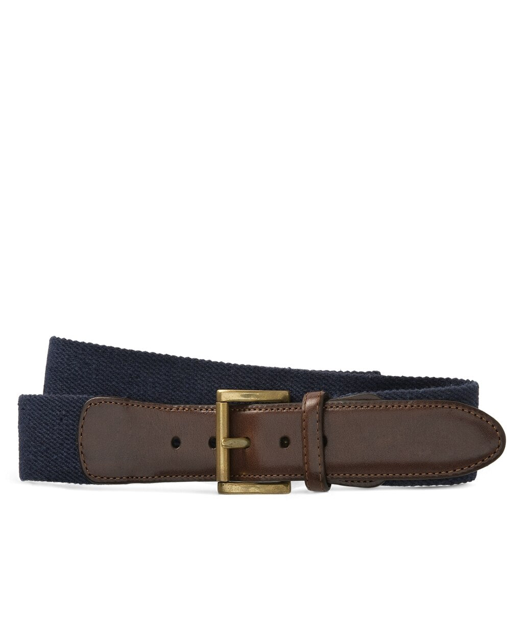 Brooks Brothers Men Canvas Leather Belt
