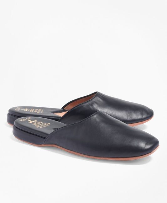 Brooks Brothers Men Nappa Backless Slippers