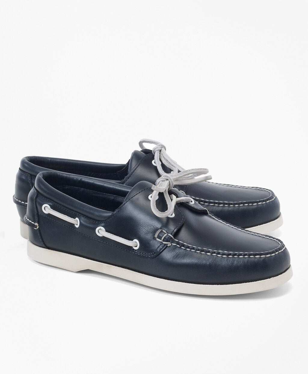 Brooks Brothers Men Leather Boat Shoes