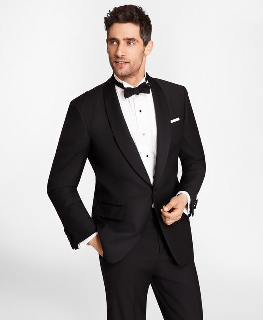 Brooks Brothers Men One-Button Shawl Collar Tuxedo Jacket