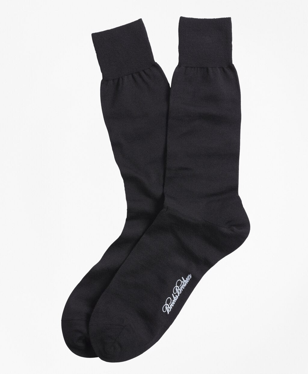 Brooks Brothers Men Merino Wool Jersey Crew Socks
