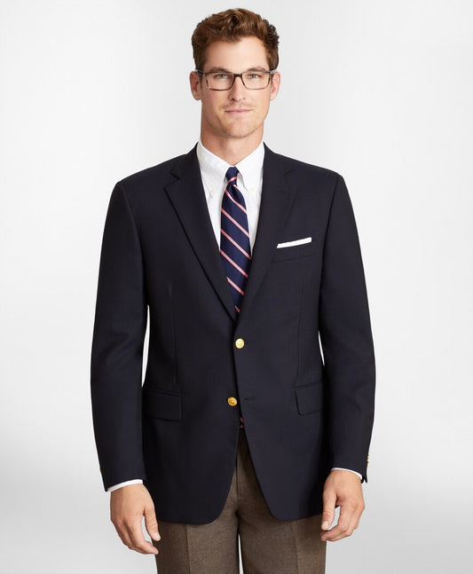 Brooks Brothers Men Madison Fit Two-Button Classic 1818 Blazer