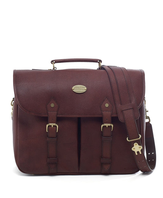 Brooks Brothers Men Football Leather Briefcase