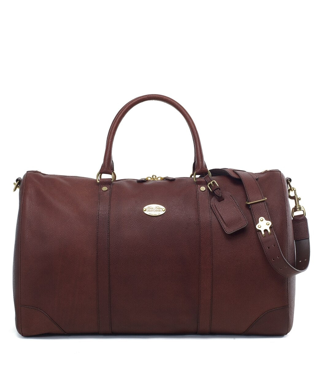 Brooks Brothers Men Football Leather Duffel