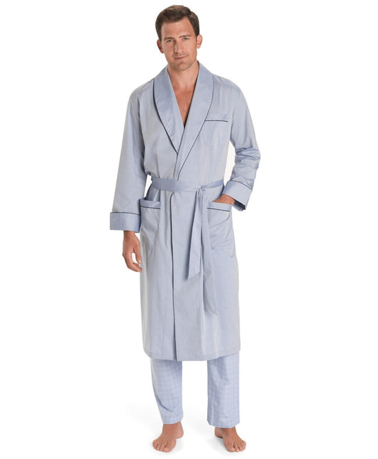Brooks Brothers Men Wrinkle-Resistant Chambray Robe