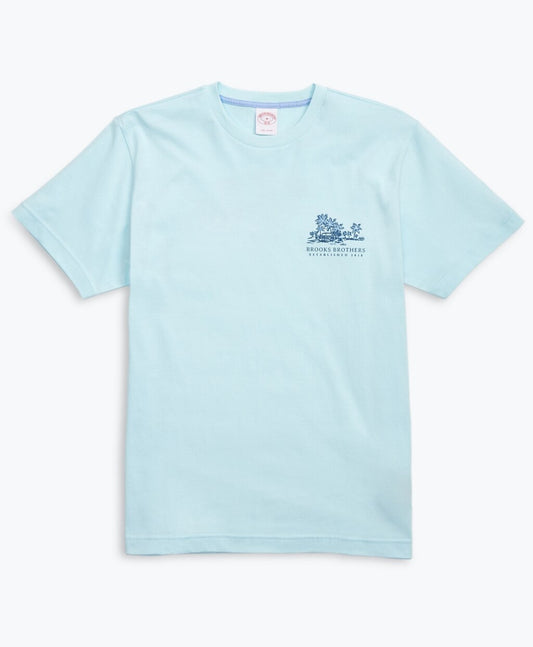 Brooks Brothers Men Hawaii-Print Cotton Jersey T-Shirt