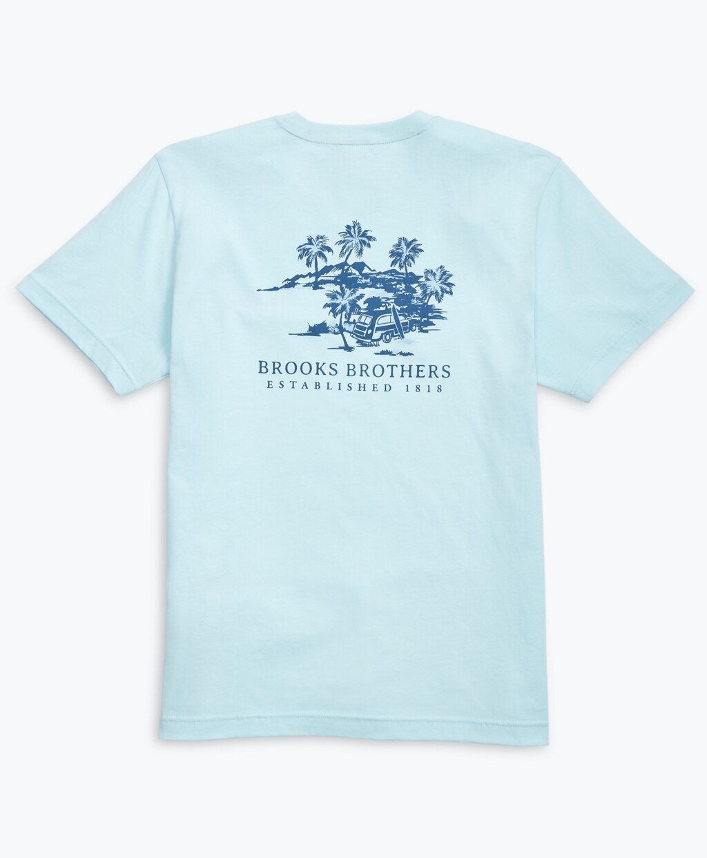 Brooks Brothers Men Hawaii-Print Cotton Jersey T-Shirt
