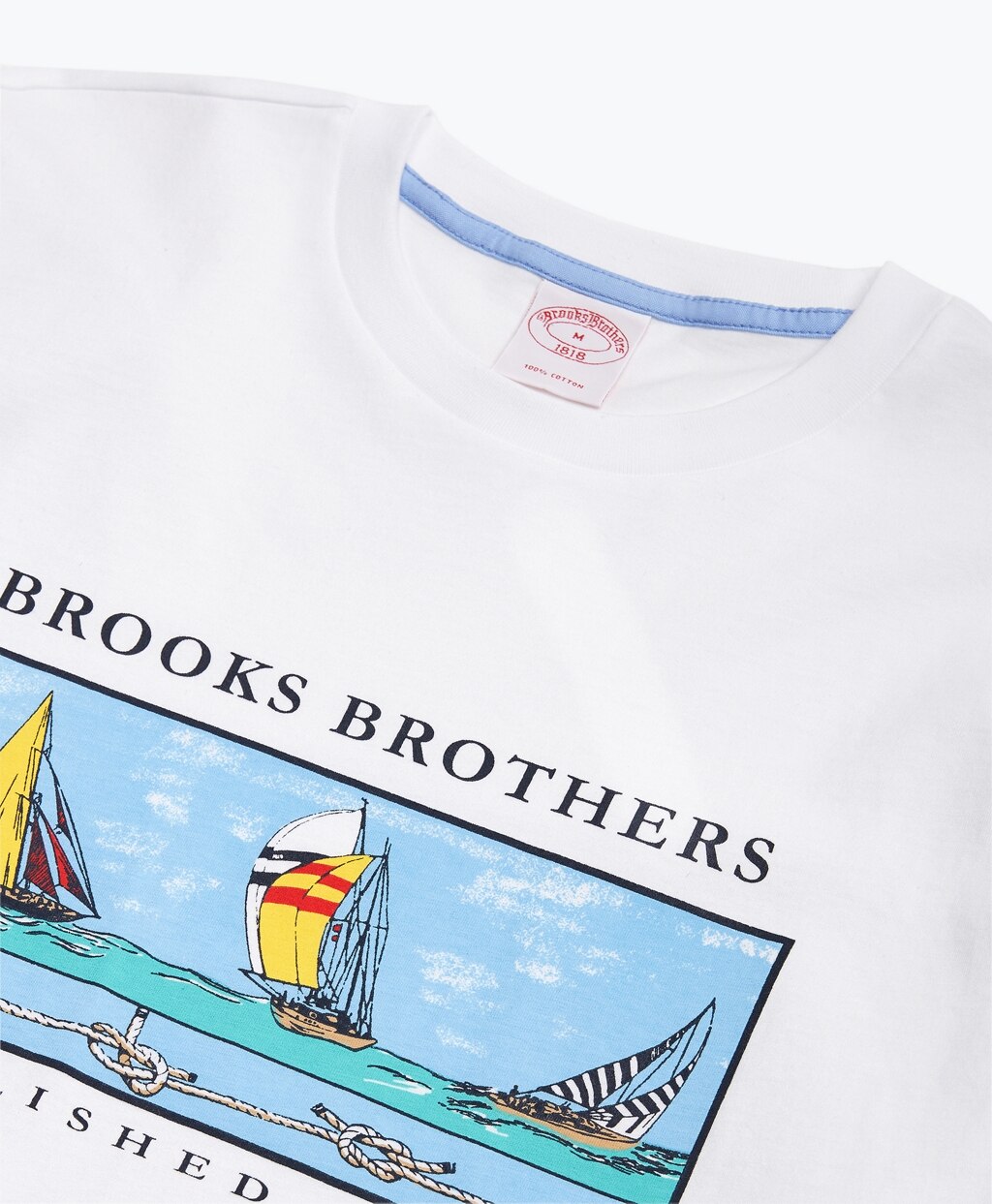 Brooks Brothers Men Boat-Print Cotton Jersey T-Shirt