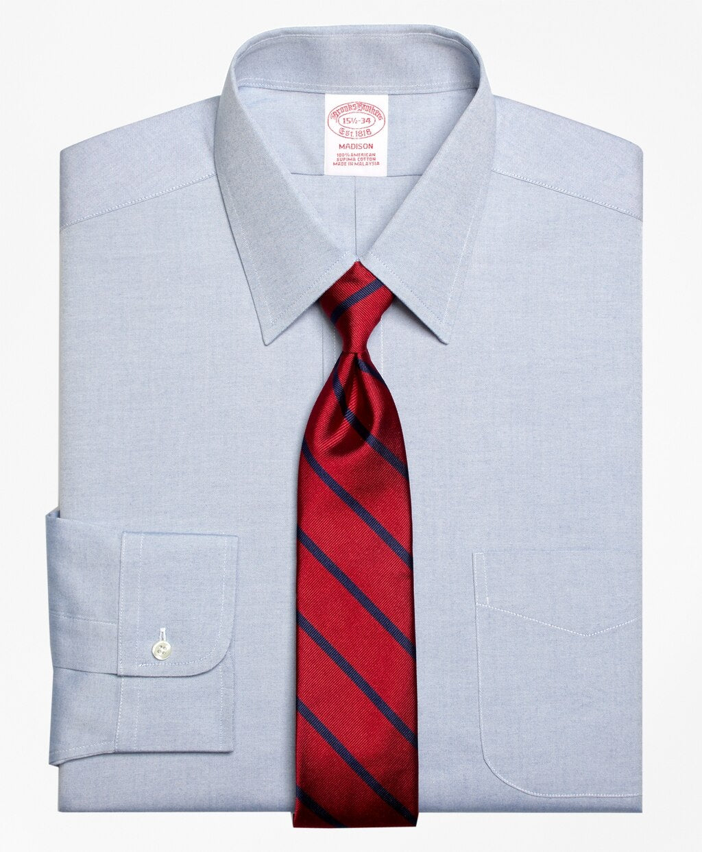 Brooks Brothers Men Madison Classic-Fit Dress Shirt, Forward Point Collar