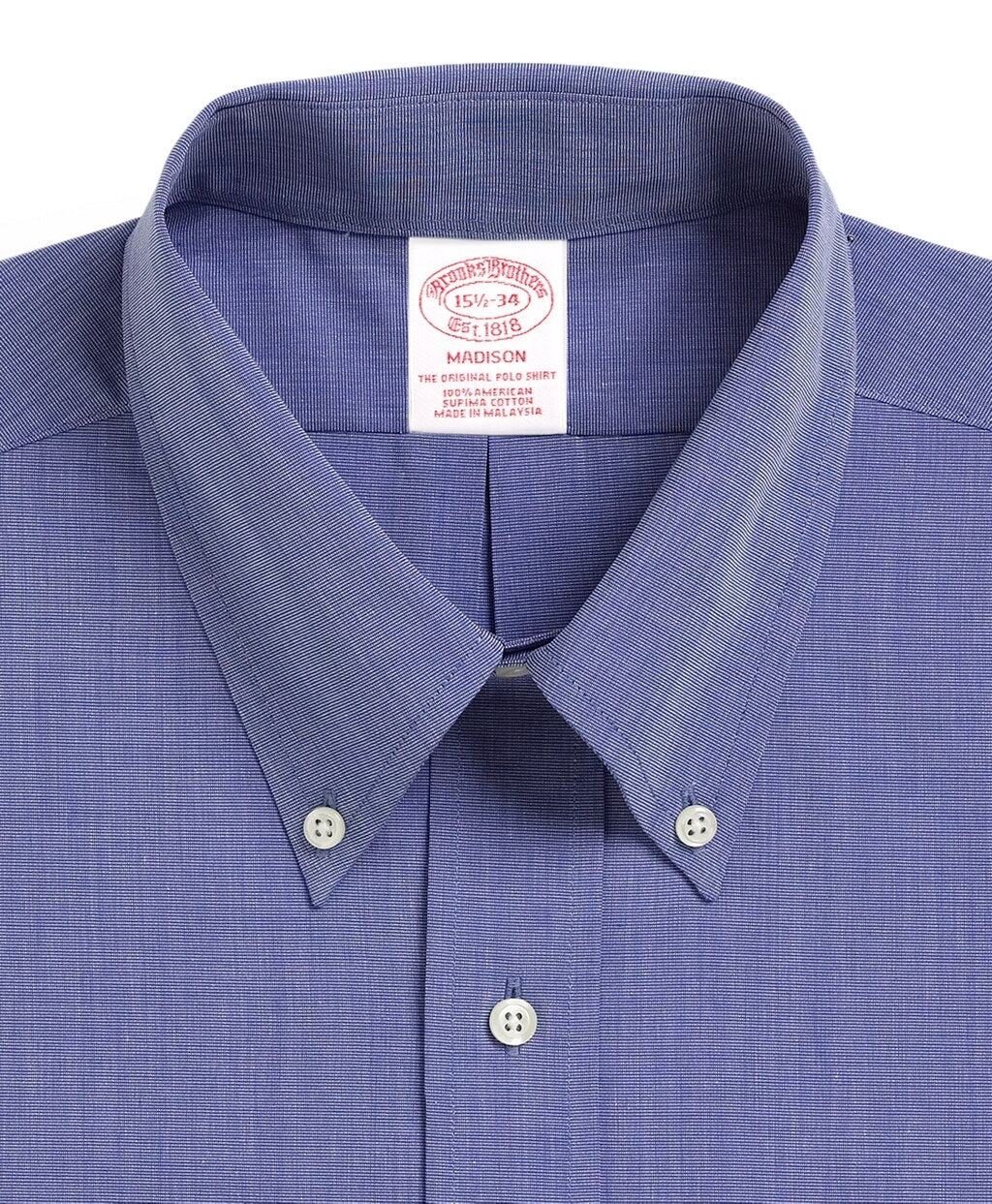 Brooks Brothers Men Madison Classic-Fit Dress Shirt, Button-Down Collar