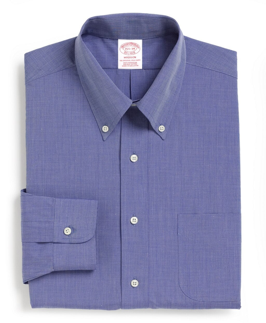Brooks Brothers Men Madison Classic-Fit Dress Shirt, Button-Down Collar