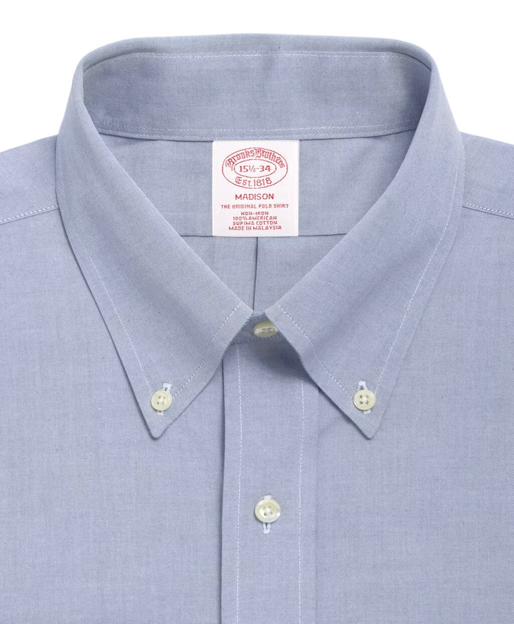 Brooks Brothers Men Madison Classic-Fit Dress Shirt, Non-Iron Button-Down Collar