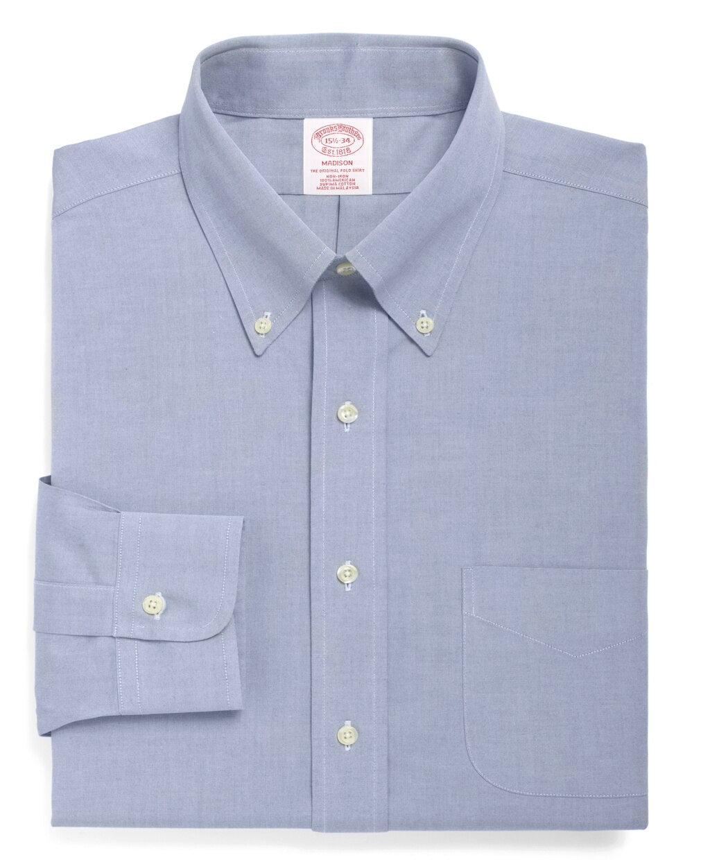 Brooks Brothers Men Madison Classic-Fit Dress Shirt, Non-Iron Button-Down Collar