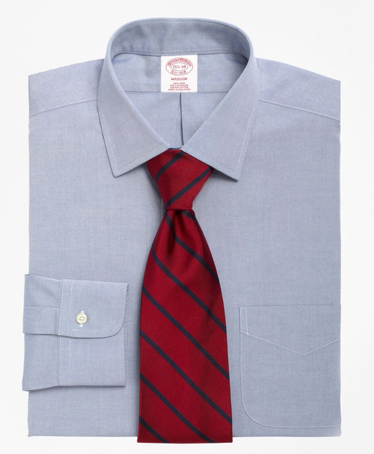 Brooks Brothers Men Madison Classic-Fit Dress Shirt, Non-Iron Spread Collar