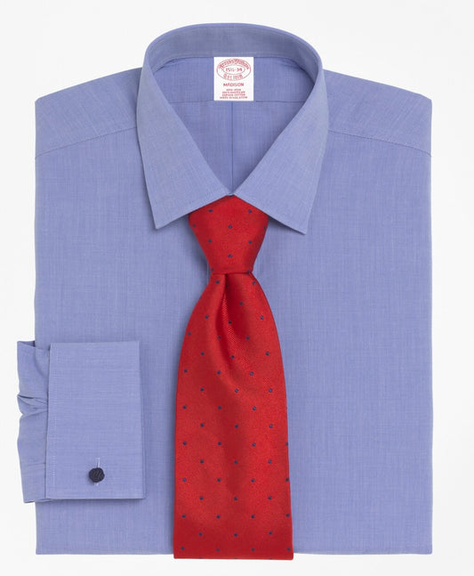 Brooks Brothers Men Madison Classic-Fit Dress Shirt, Non-Iron Spread Collar French Cuff