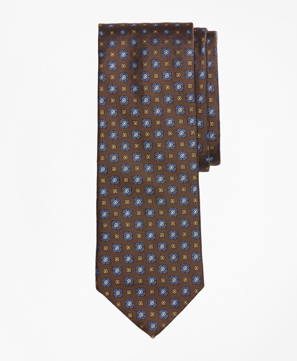 Brooks Brothers Men Flower and Diamonds Tie
