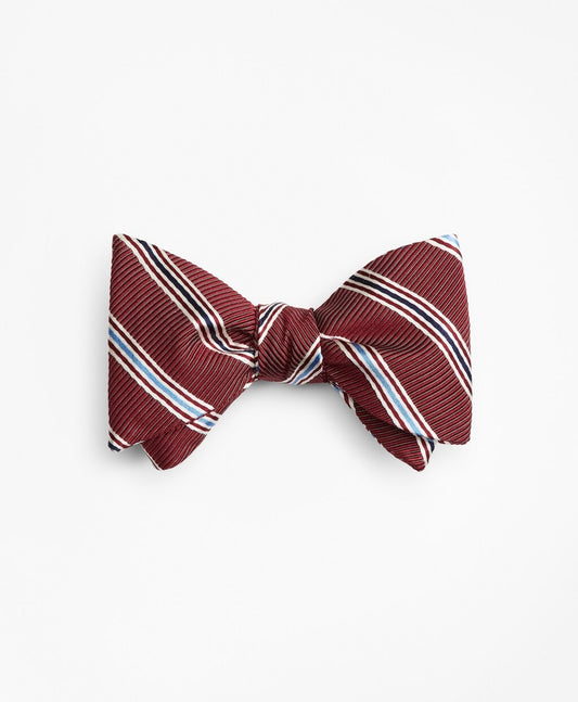 Brooks Brothers Men Track Stripe Bow Tie