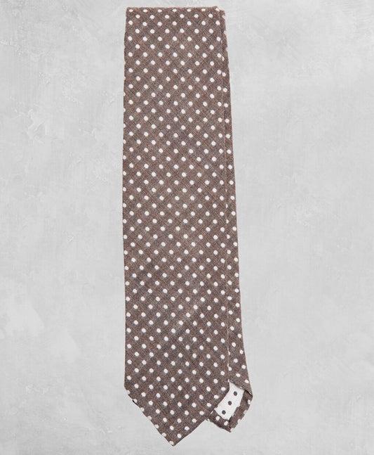 Brooks Brothers Men Golden Fleece® Dotted Wool-Silk Tie