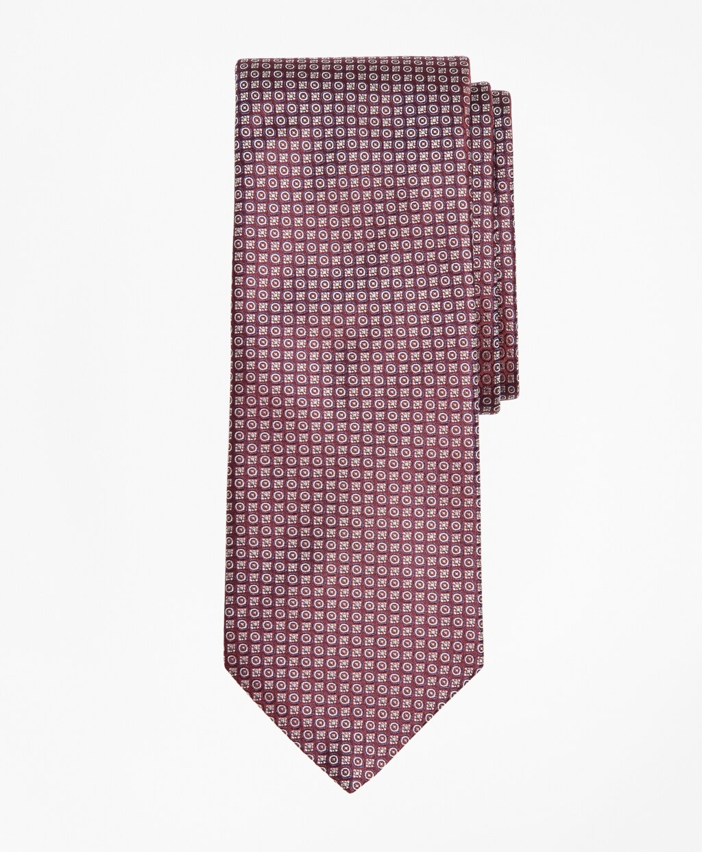 Brooks Brothers Men Melange Micro-Geometric Tie