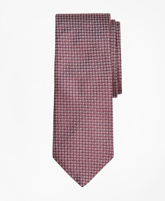 Brooks Brothers Men Melange Micro-Geometric Tie