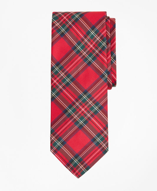 Brooks Brothers Men Prince of Wales Tartan Tie