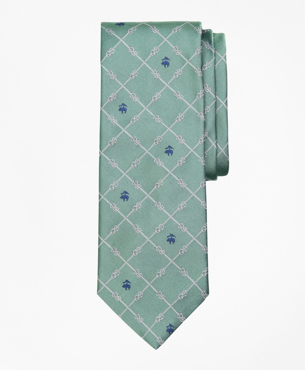 Brooks Brothers Men Nautical Knots and Fleece Tie
