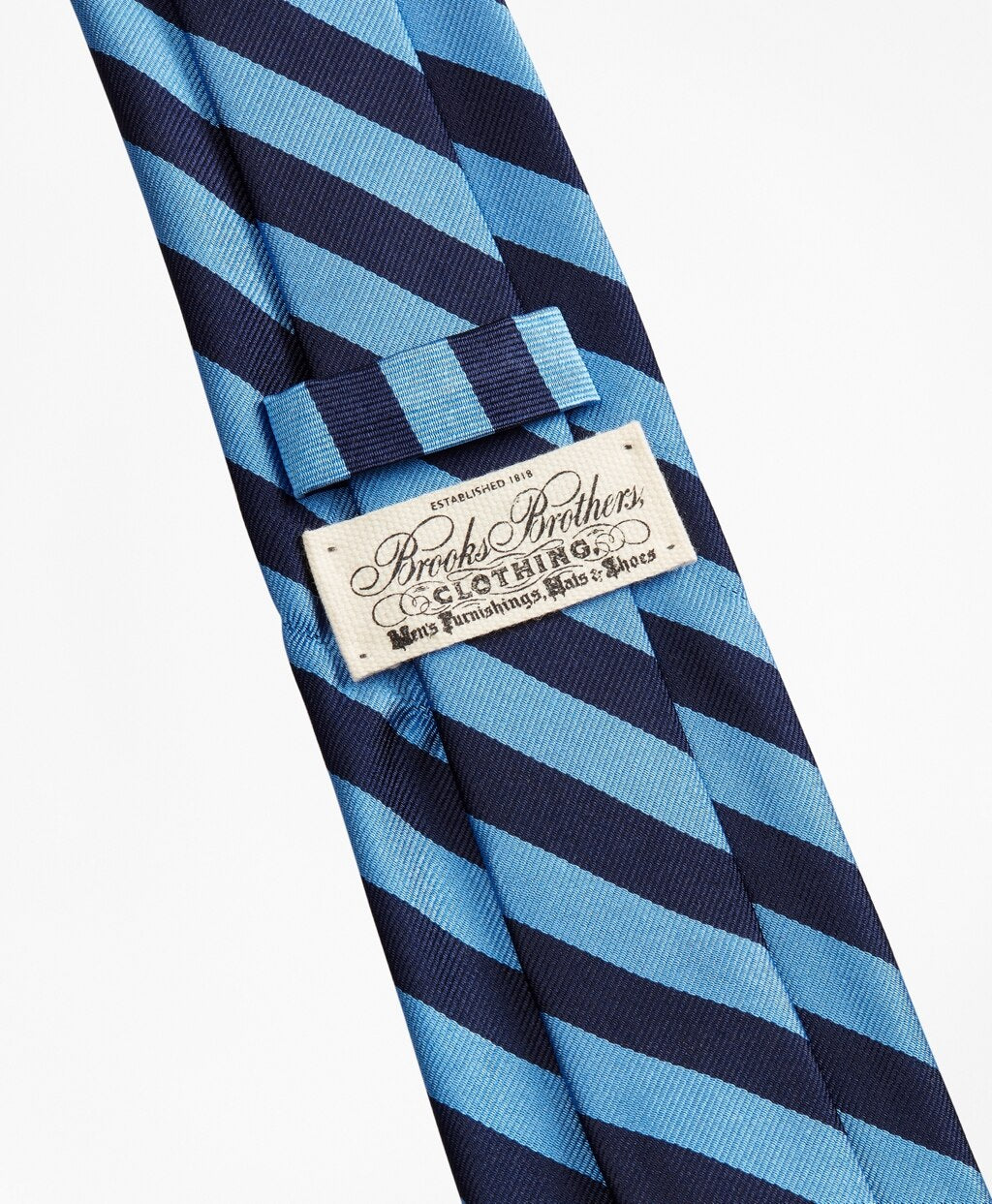 Brooks Brothers Men Limited Edition Archival Collection BB#4 Striped Rep with Crest Silk Tie
