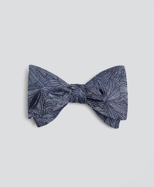 Brooks Brothers Men Indigo Palm Print Bow Tie