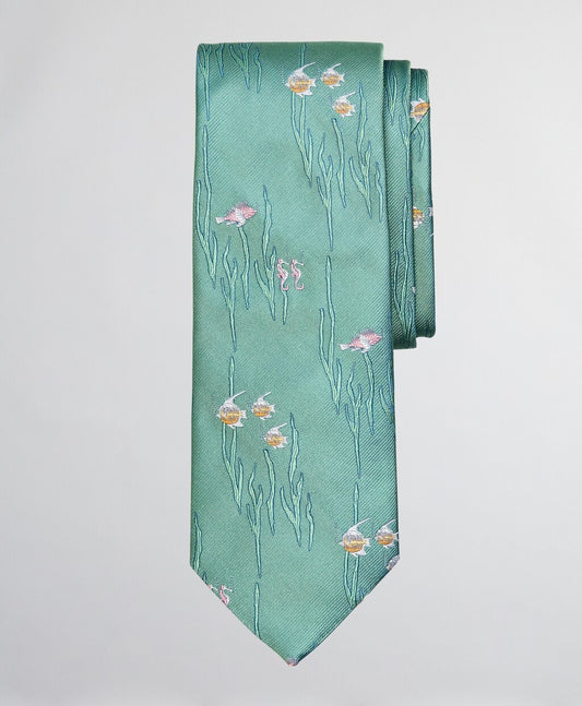 Brooks Brothers Men Sea Life Motif Tie