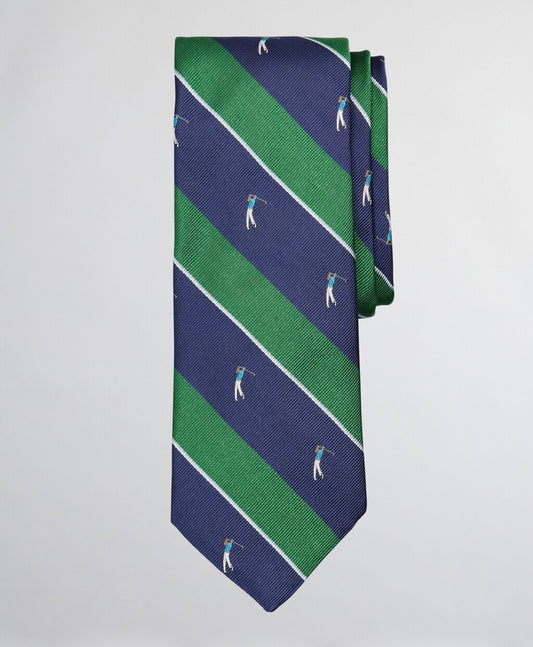 Brooks Brothers Men Golf Player Stripe Tie