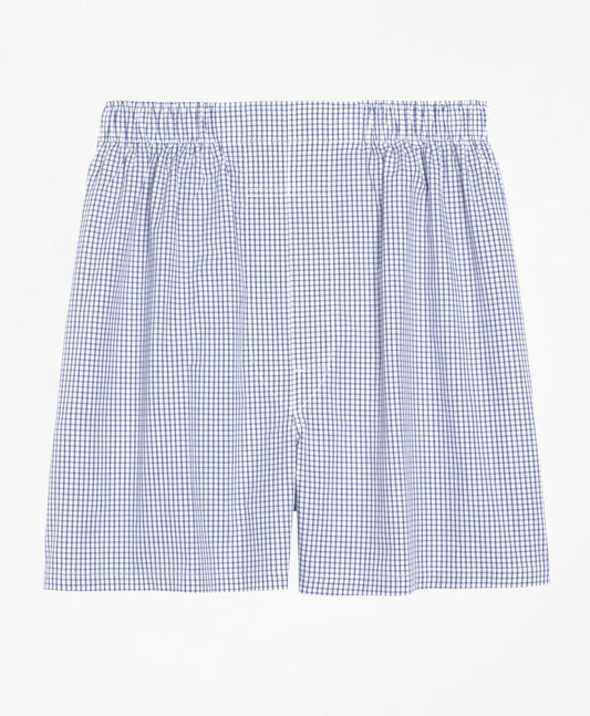 Brooks Brothers Men Slim Fit Small Check Boxers