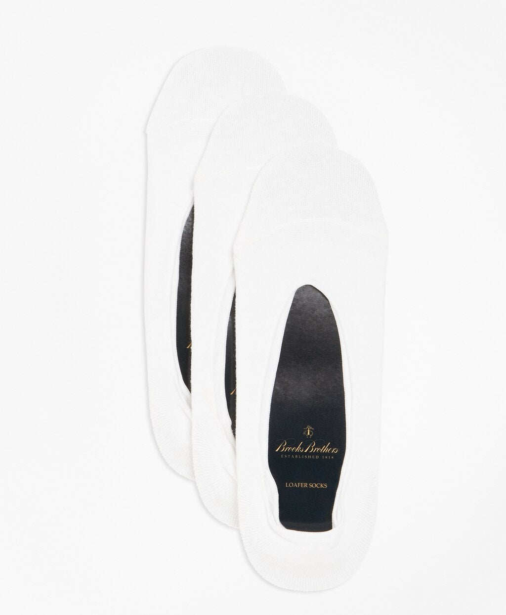 Brooks Brothers Men Loafer Socks-Three Pack