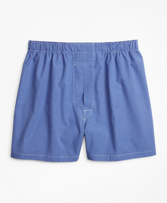 Brooks Brothers Men Traditional Fit Ground Check Boxers