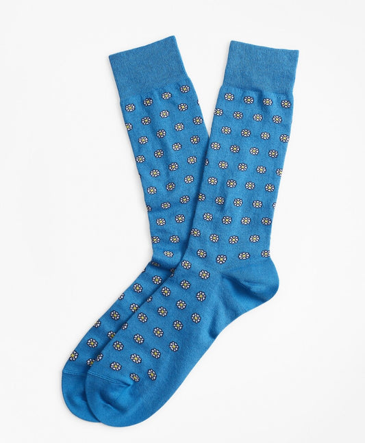 Brooks Brothers Men Daisy Crew Socks