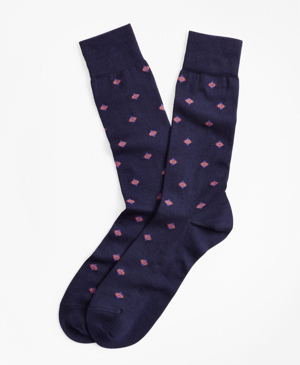 Brooks Brothers Men Medallion Crew Socks