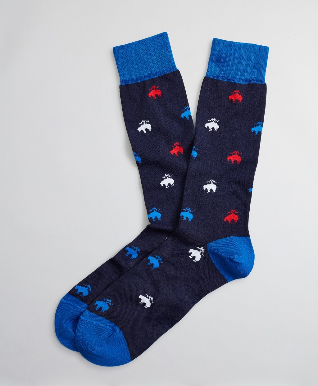 Brooks Brothers Men Patriotic Fleece Crew Socks