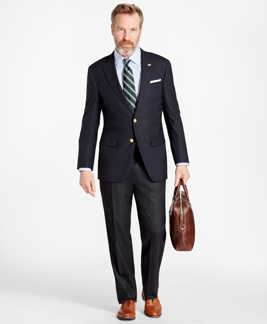 Brooks Brothers Men Madison Fit Two-Button 1818 Blazer