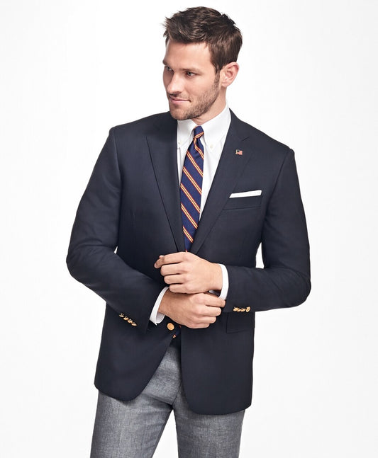 Brooks Brothers Men Regent Fit Two-Button 1818 Blazer