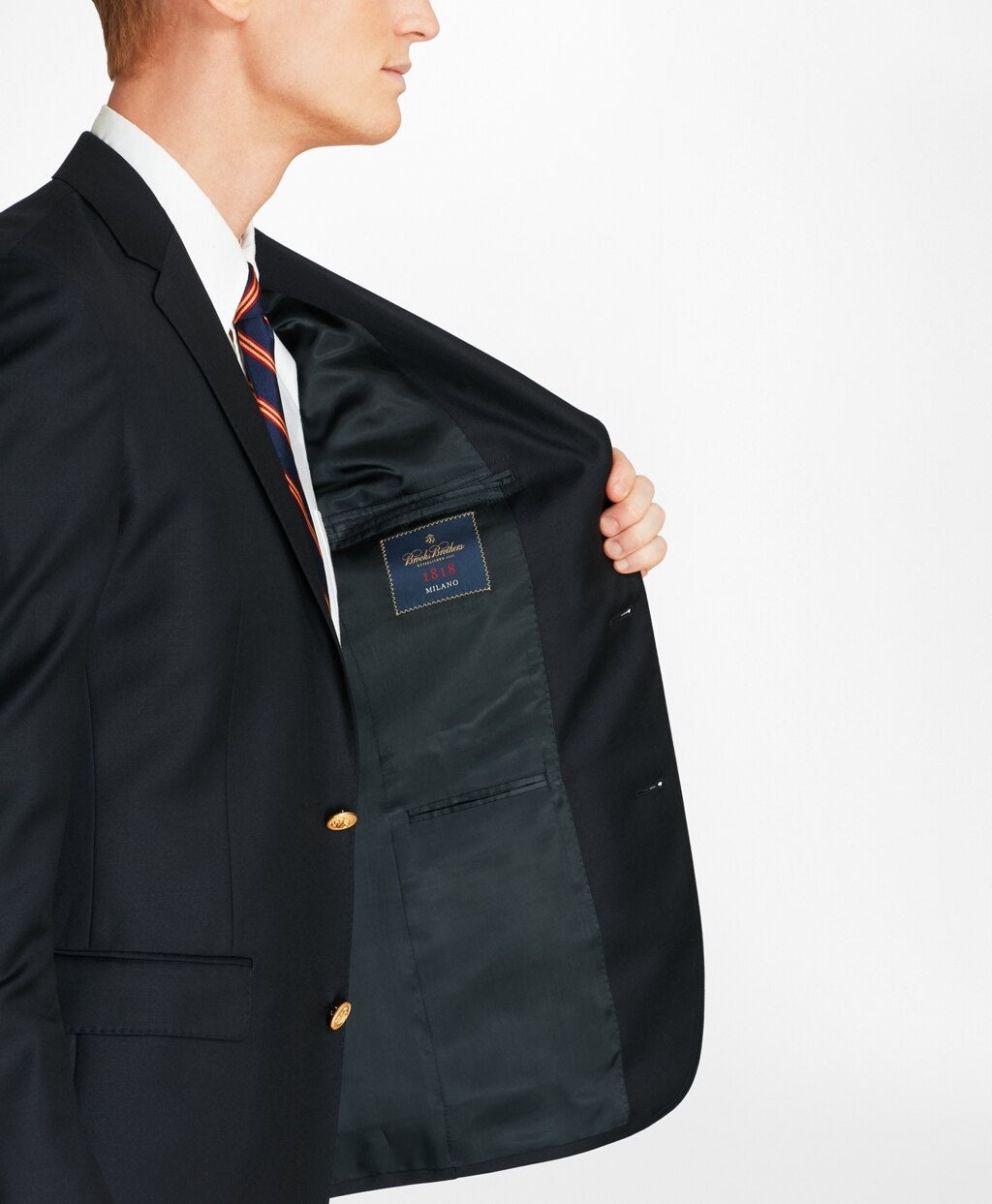Brooks Brothers Men Country Club Milano Fit Saxxon™ Wool Two-Button Blazer