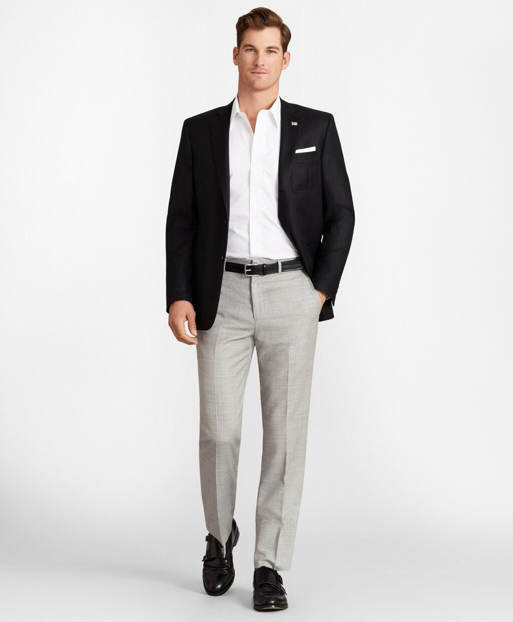 Brooks Brothers Men Regent Fit Three-Button Blazer