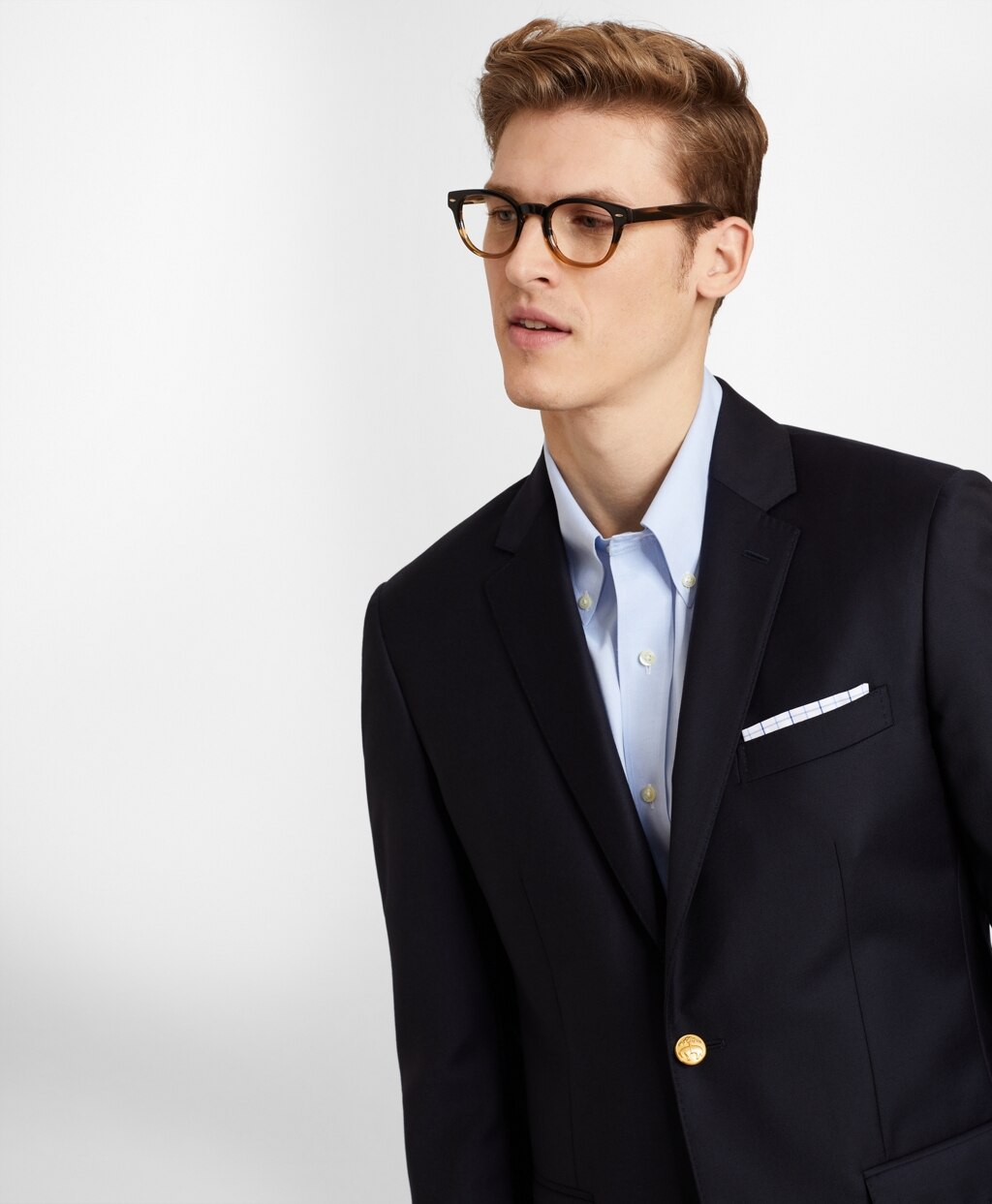 Brooks Brothers Men Milano Fit Two-Button Blazer