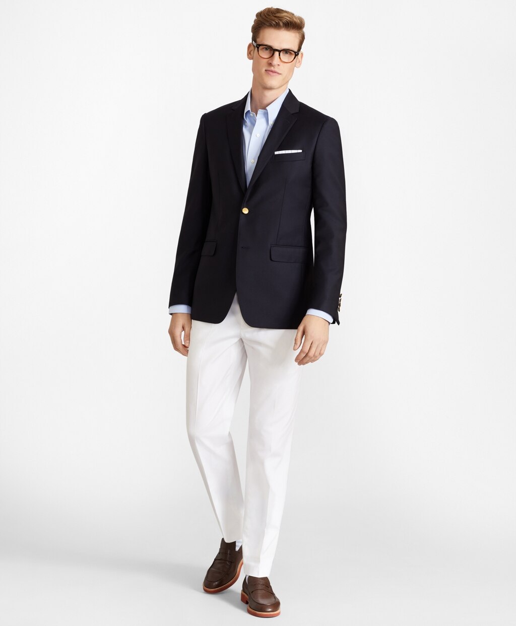 Brooks Brothers Men Milano Fit Two-Button Blazer