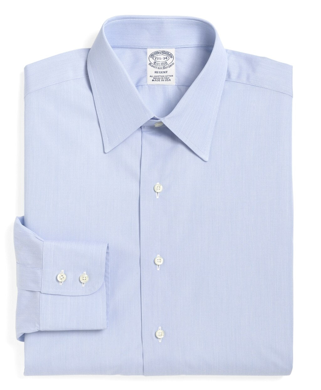 Brooks Brothers Men Regent Fitted Dress Shirt, Tennis Collar